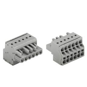 Gniazdo MCS-MIDI Classic 6-biegunowe szare raster 5mm 231-2106/026-000 /50szt./ WAGO (231-2106/026-000)